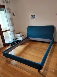 Struttura Letto samoa imbottito matrimoniale