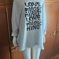 Felpa larga, tg. M, nuova, Love Moschino
