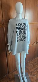 Felpa larga, tg. M, nuova, Love Moschino