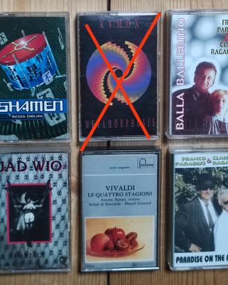 Cassette audio vari generi