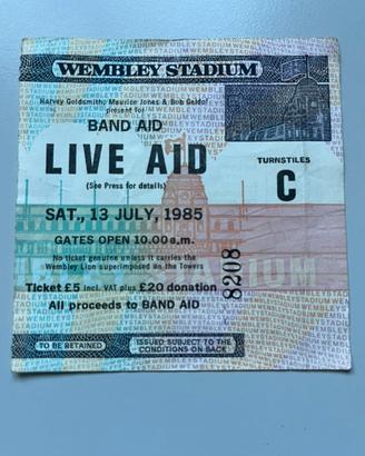 Biglietto concerto LIVE AID