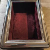 Contenitore svuota   tasche  argento 925 , radica,