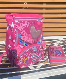 Zaino scuola Seven SJ con astuccio e carrellin