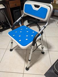 Sedia da Doccia Pieghevole per Anziani e Disabili