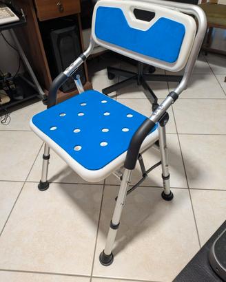 Sedia da Doccia Pieghevole per Anziani e Disabili