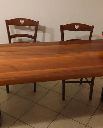 tavolo legno massello di design  DRIADE