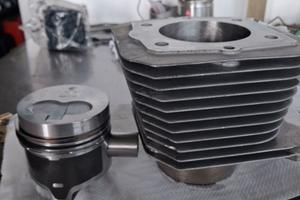 Cilindro rettificato e pistone piaggio ape diesel