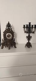 Orologio e candelabro