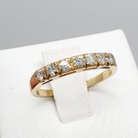 COD.789.25 ANELLO RIVIERA ORO GIALLO 18K 750