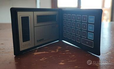 calcolatrice vintage Casio SL-80A a energia solare
