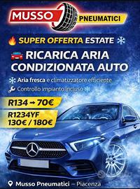 Ricarica aria condizionata per auto furgone e cami