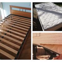 letto con materasso una piazza 1/2