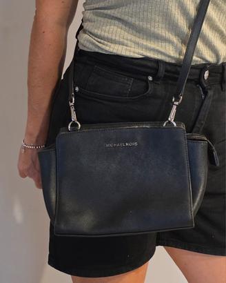 Borsa da donna a tracolla Michael Kors pelle nera