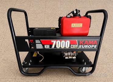 Gruppo Elettrogeno KAMA KIPOR Diesel 7 kVA - 230/4