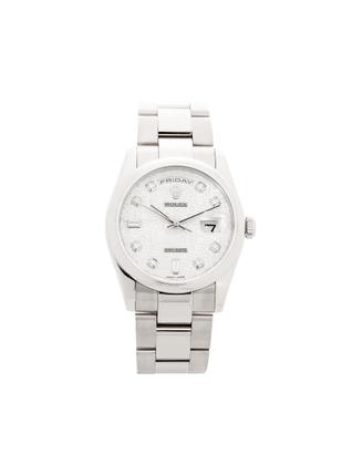 Oyster Perpetual Day Date 36 18k White Gold