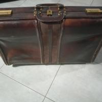 💼 Valigia vintage in vera pelle/cuoio