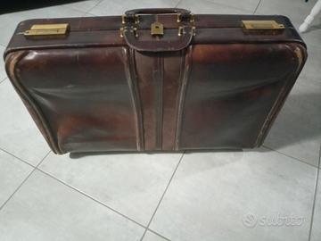 💼 Valigia vintage in vera pelle/cuoio