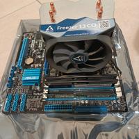 Scheda madre, cpu, ram, dissipatore e scheda video