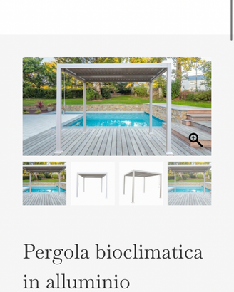 Pergola bioclimatica nuova 4x3 in aluminio