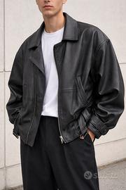 Giacca bomber vera pelle