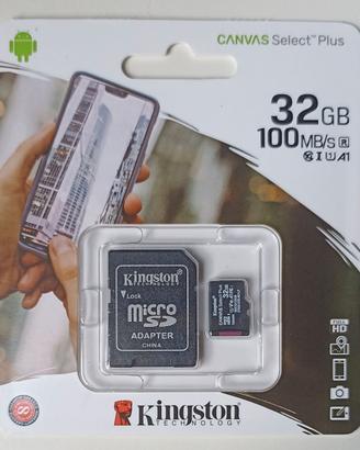 Kingston Canvas Select Plus 32GB Scheda micro SD
