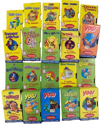 Lotto 21 VHS Hanna-Barbera I Grandi Cartoni Corrie