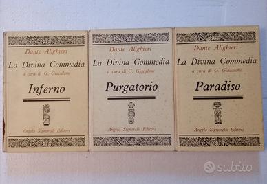 3 Volumi Divina Commedia Signorelli Editore anni80