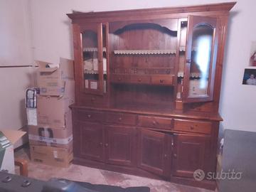 Due Mobili cucina o taverna in legno massiccio