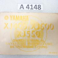 Yamaha XJ 400 500 550 manuale del proprietario ing