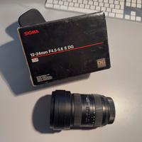 Sigma 12-24mm f/4.5-5.6 DG HSM II ttacco CANON