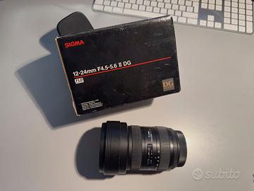 Sigma 12-24mm f/4.5-5.6 DG HSM II ttacco CANON