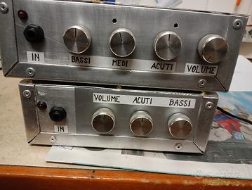 preamplificatore valvolari per chitarra e basso 