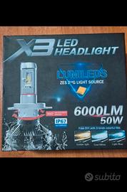 Lampada H4 led, acquistate su amazon. 