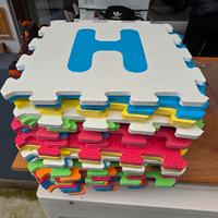 tappeto puzzle in gomma 