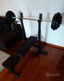 Panca reclinabile CORENGTH completa di bilanciere.