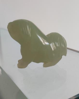 Statuetta cucciolo di cane in nuova giada