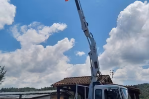 Camion 135 turbo con gru