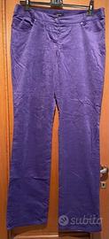 Pantaloni Velluto leggero CARACTÈRE viola