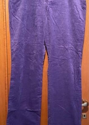 Pantaloni Velluto leggero CARACTÈRE viola