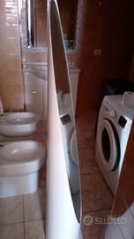 Specchio a Figura Intera Moderno - Bianco Ghiaccio