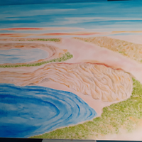 Tela "Paesaggio marino "