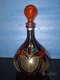 4 decanter decorativi stile vetrata anni ’90