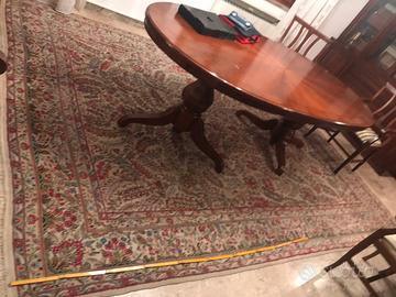 Tavolo ovale 220x120 + 8 poltroncine