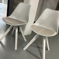 2 sedie colore bianco