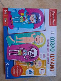 sapientuno puzzle il corpo umano