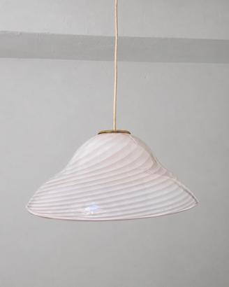 Lampadario Vetro Murano Rosa Swirl DV Home