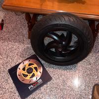 Ruota + Disco Gilera Runner 50 (Gomma Nuova)