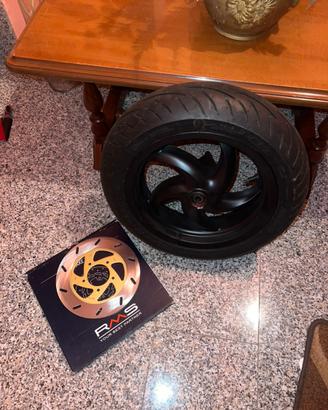 Ruota + Disco Gilera Runner 50 (Gomma Nuova)