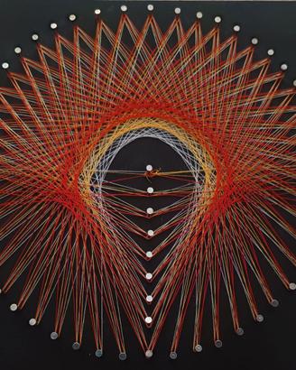 Quadro string art fatto a mano 20*20