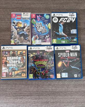 Giochi Nintendo switch e ps5